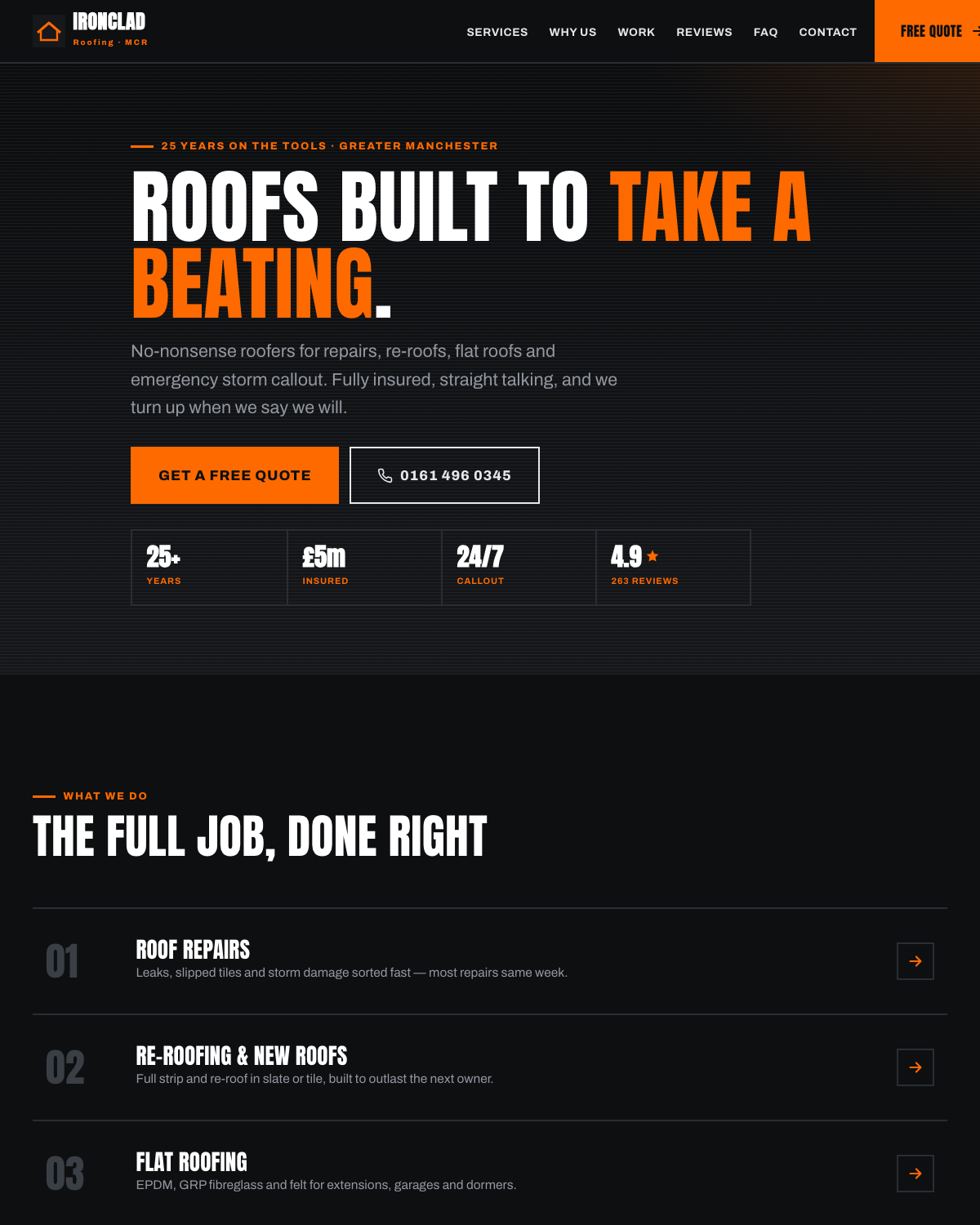 Bold — example website design